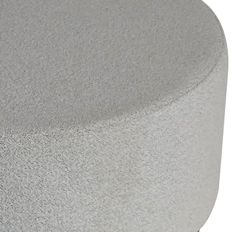 Artekko Cloud Μπεζ Υφασμάτινο Μπουκλέ Σκαμπό (Φ80x41)cm