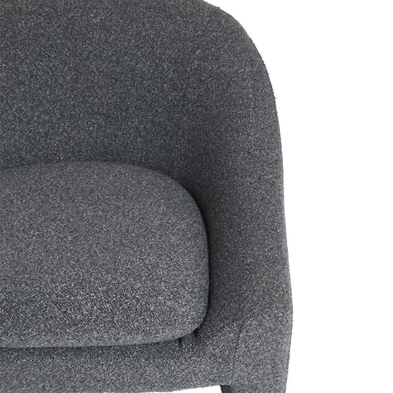 Artekko Cloud Γκρι Υφασμάτινη Μπουκλέ Πολυθρόνα (76x76x71)cm