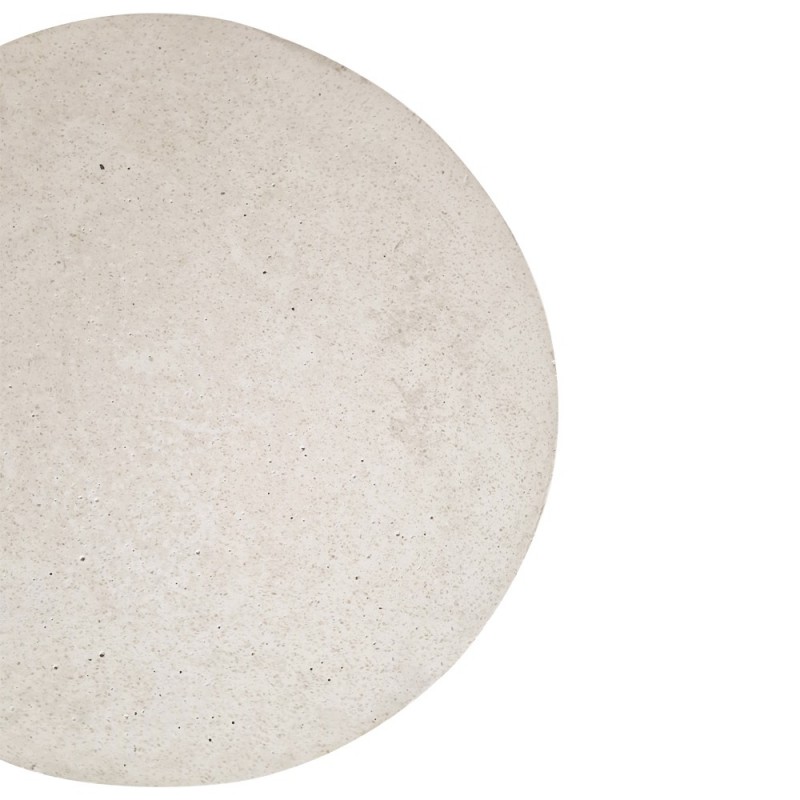 Artekko Solid Λευκό Βοηθητικό Τραπέζι από Terrazzo (51x51x70)cm