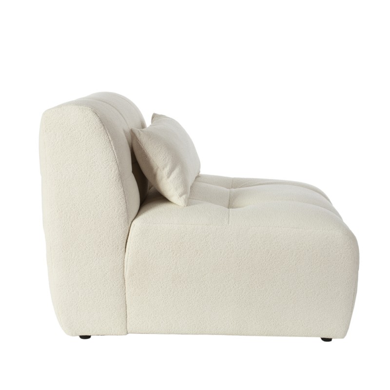 Artekko Sofia Εκρού Μπουκλέ Πολυθρόνα (70x95x75)cm
