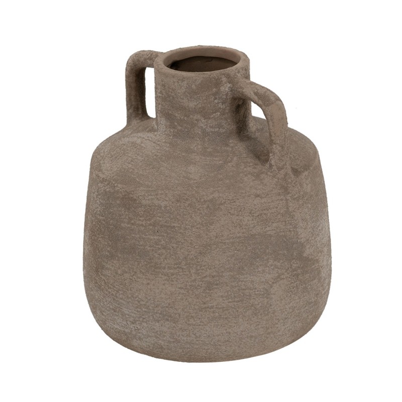 Artekko Candia Γκρι Βάζο από Τερακότα (15.5x15.5x17.5)cm