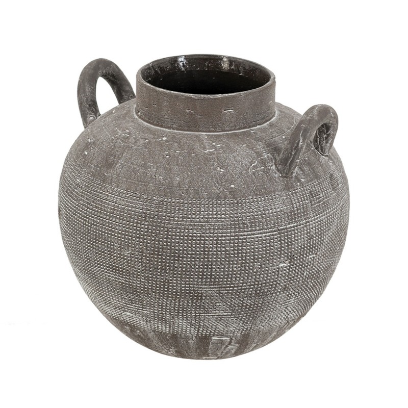 Artekko Antique Κεραμικό Βάζο σε Μαύρη Πατίνα (24.2x24.2x23.5)cm