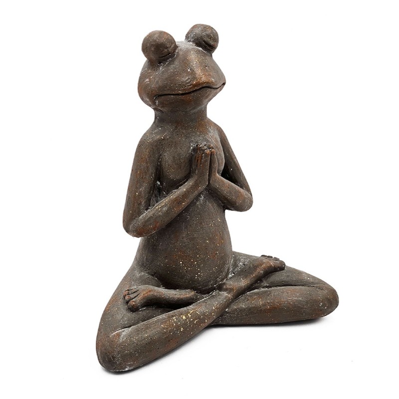 Artekko Animal Καφέ Διακοσμητικός Βάτραχος από Μαγνήσιο (30x18x34)cm