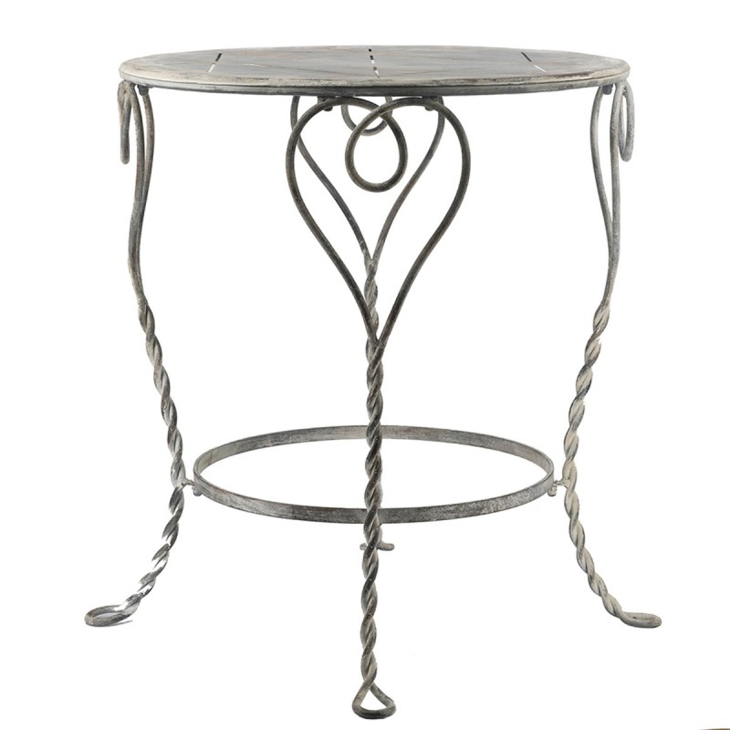 Artekko Vector Μεταλλικό Τραπέζι σε Λευκή Πατίνα (66x66x76.2)cm