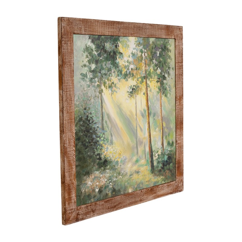 Artekko Canvasia Πολύχρωμος Πίνακας σε Καμβά με Ξύλινη Κορνίζα (100x3x100)cm