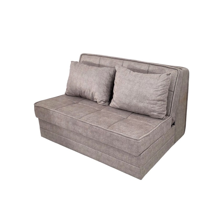 Artekko Thales Μπεζ Διθέσιος Καναπές με Αποθηκευτικό Χώρο (110x140x90)cm Κρεβάτι (200x140x45)cm