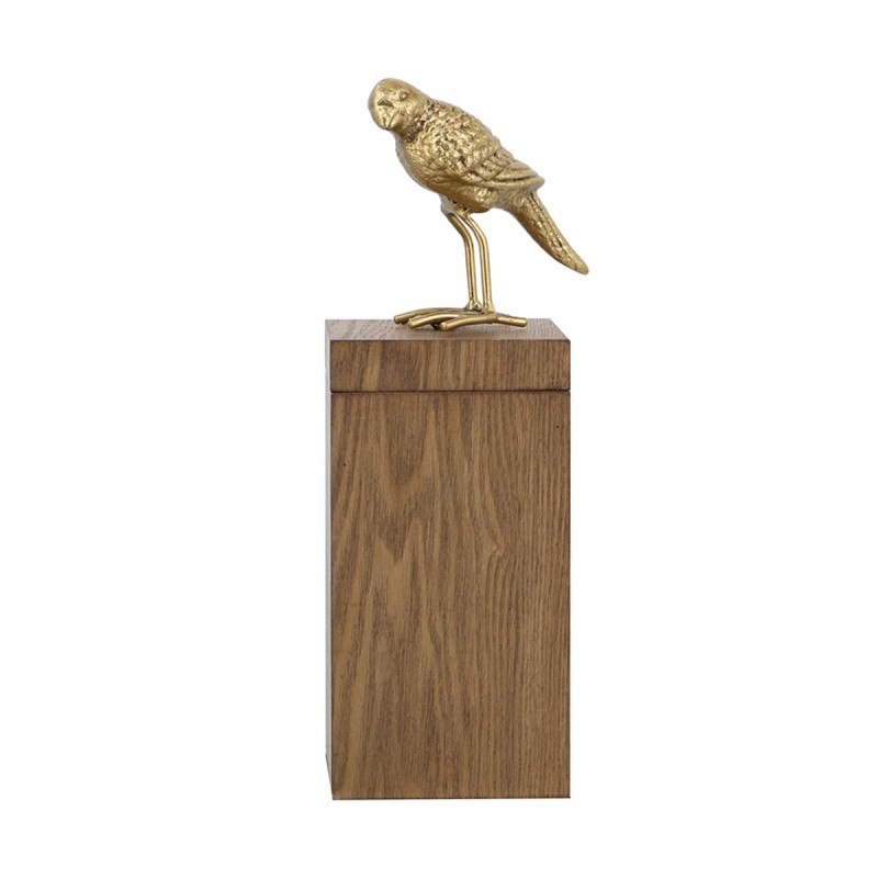 Artekko Solis Καφέ MDF Κοσμηματοθήκη Διακοσμητικό Κουτί (10x10x30)cm