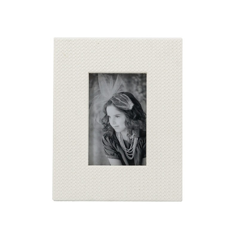 Artekko Lisa MDF Κορνίζα με Λευκό Τεχνόδερμα για Φωτογραφία 3.5x5.5