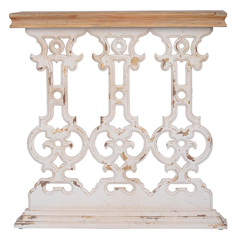 Κονσόλα ξύλινη με σκαλιστή βάση