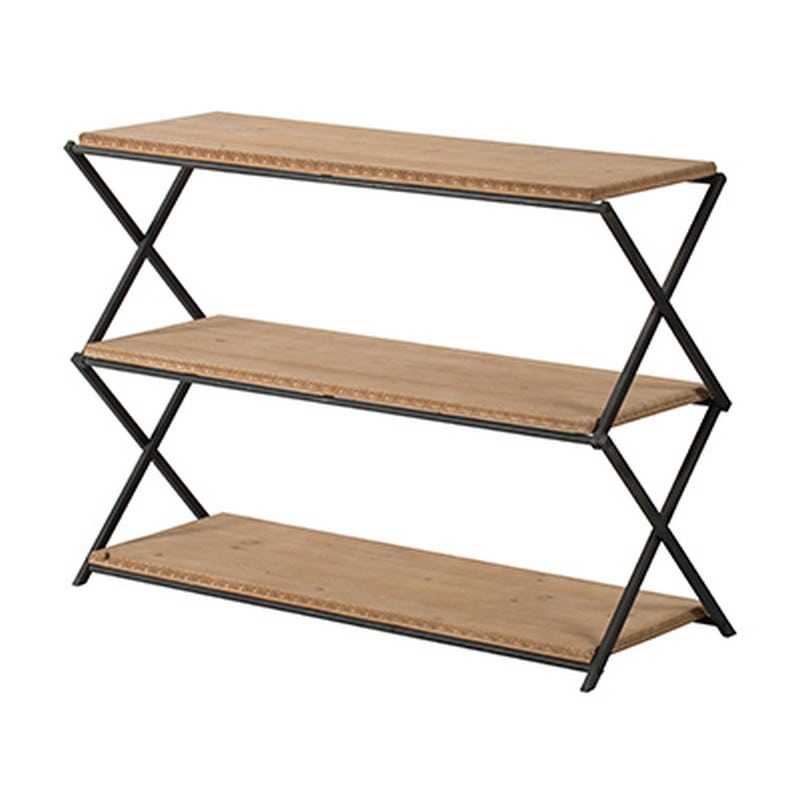 Artekko Pruah Ραφιέρα από Ξύλο Ελάτης και Μεταλλικό Σκελετό (120x40x85)cm Artekko Pruah Ραφιέρα από Ξύλο Ελάτης και Μεταλλικό Σκελετό (120x40x85)cm