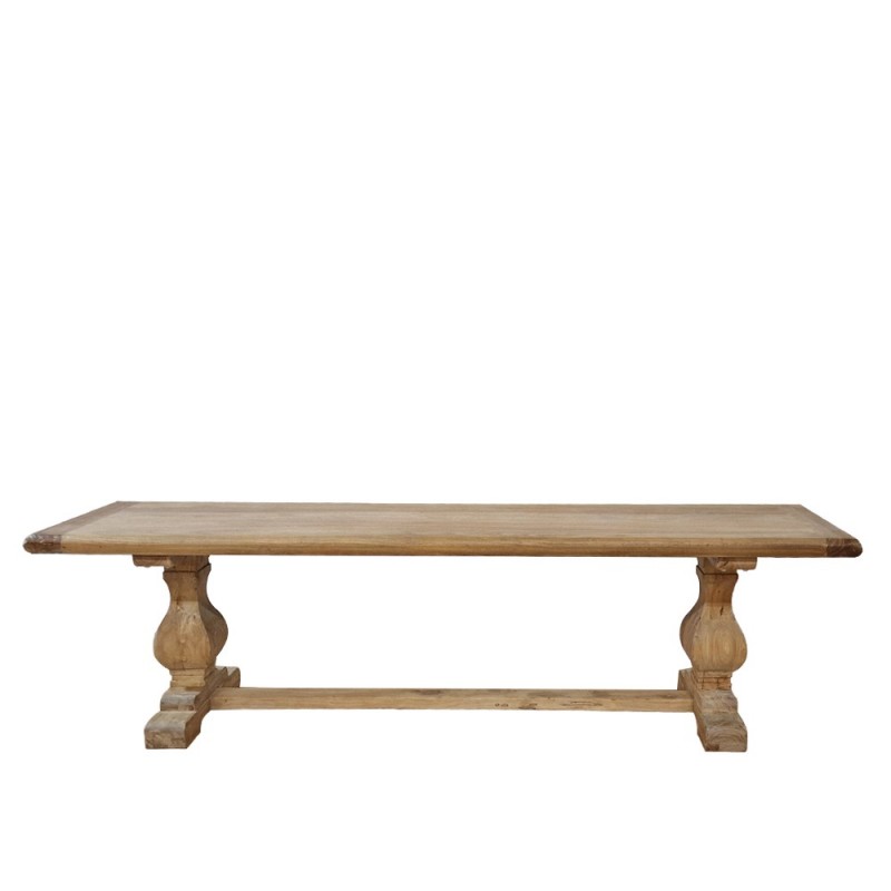 Artekko Deus Μασίφ Ξύλινο Παγκάκι σε Ανοιχτή Φυσική Απόχρωση (168x39x46)cm