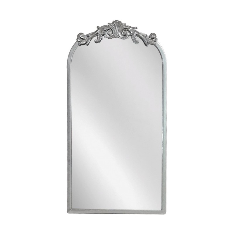 Artekko Dia Ασημί Μεταλλικός Καθρέπτης Τοίχου (33x3x63)cm