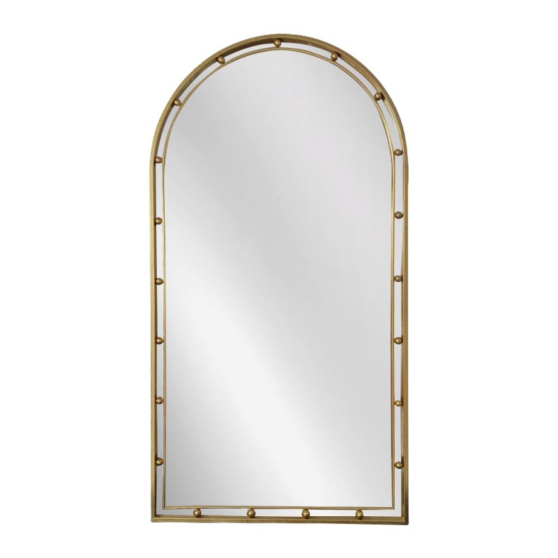 Artekko Dia Χρυσός Μεταλλικός Καθρέπτης Τοίχου (50x3.5x90)cm