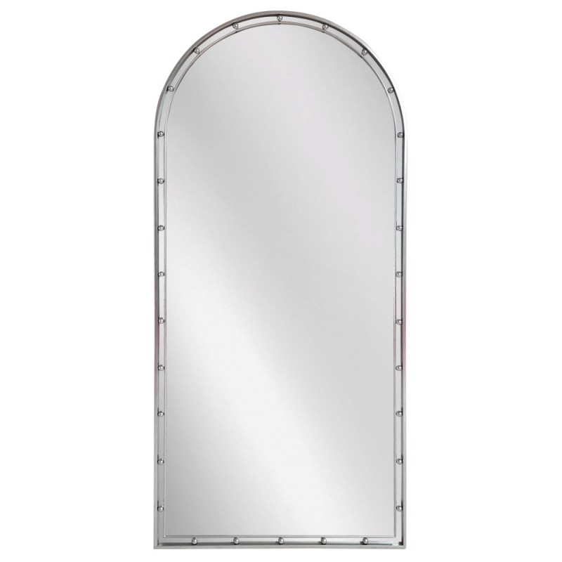 Artekko Dia Ασημί Μεταλλικός Καθρέπτης Τοίχου (75x3.5x160)cm