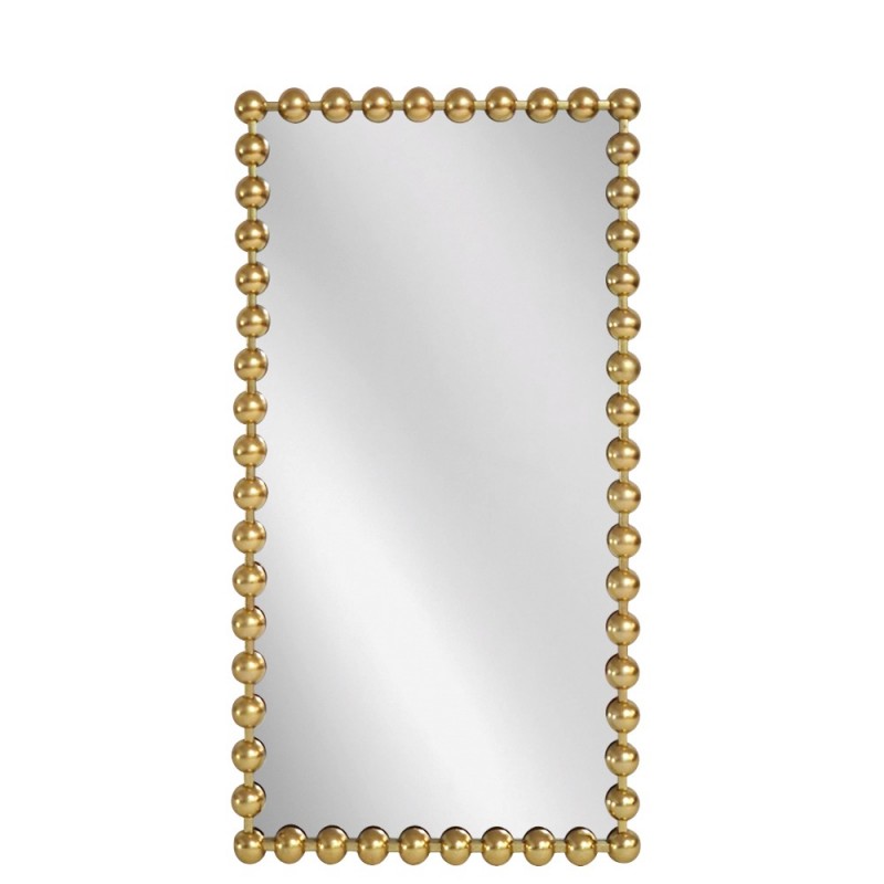 Artekko Dia Χρυσός Μεταλλικός Καθρέπτης Τοίχου (70x4.5x130)cm