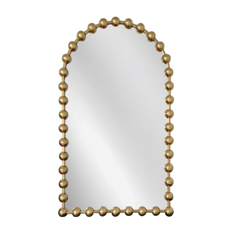 Artekko Dia Χρυσός Μεταλλικός Καθρέπτης Τοίχου (61x4.5x100)cm