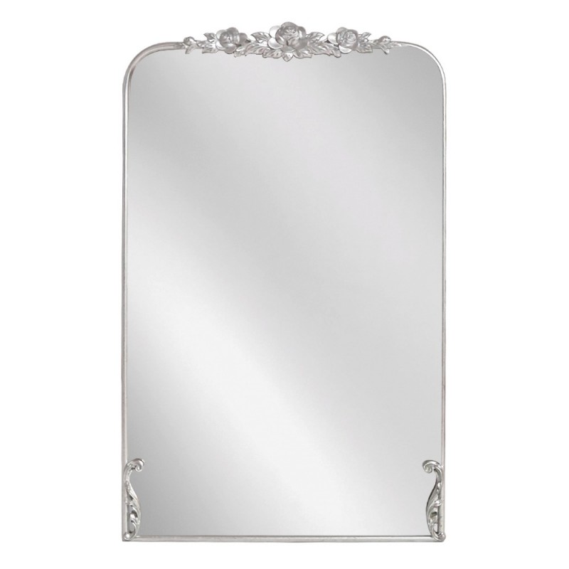 Artekko Dia Ασημί Μεταλλικός Καθρέπτης Τοίχου (58x3.5x92.5)cm