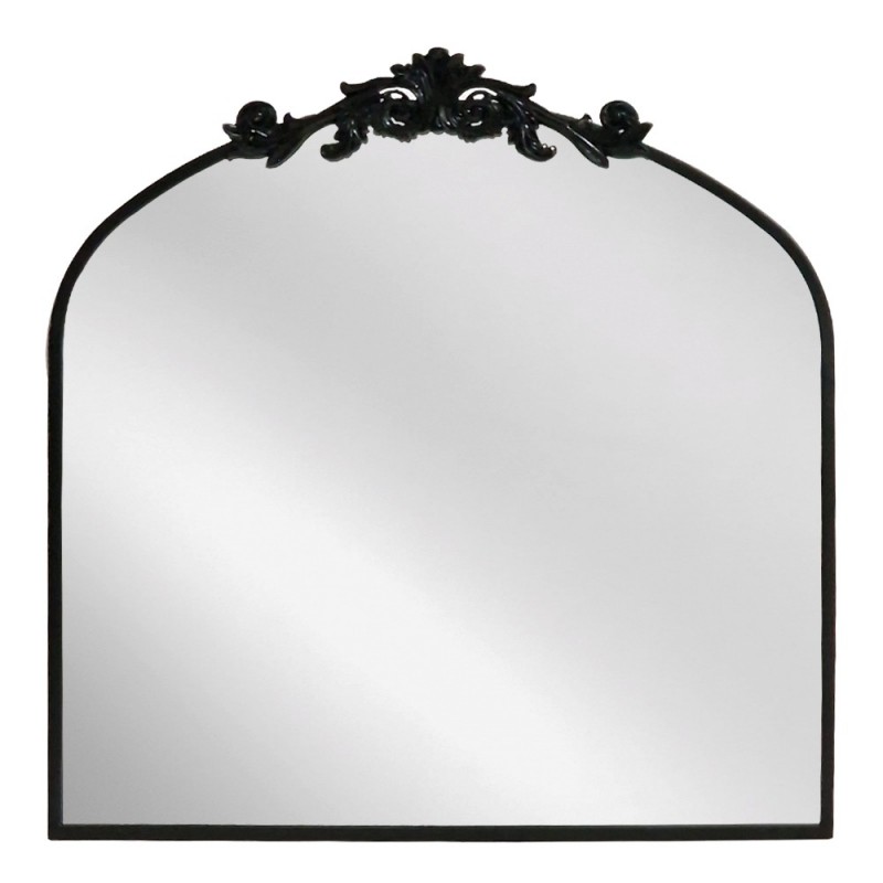 Artekko Dia Μαύρος Μεταλλικός Καθρέπτης Τοίχου (80x3x80)cm