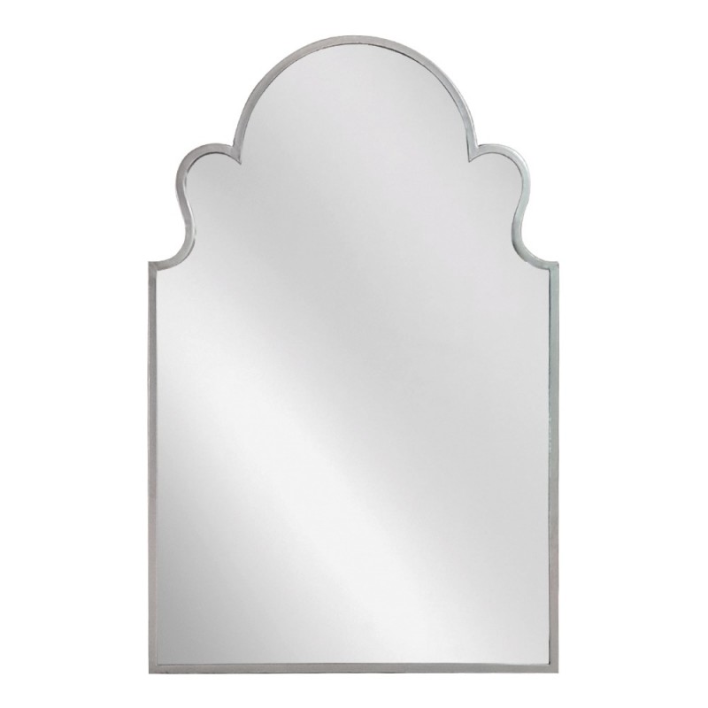 Artekko Dia Ασημί Μεταλλικός Καθρέπτης Τοίχου (58x2.5x90)cm