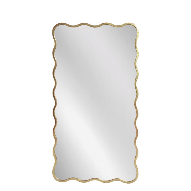 Artekko Dia Χρυσός Μεταλλικός Καθρέπτης Τοίχου (70x2.5x130)cm