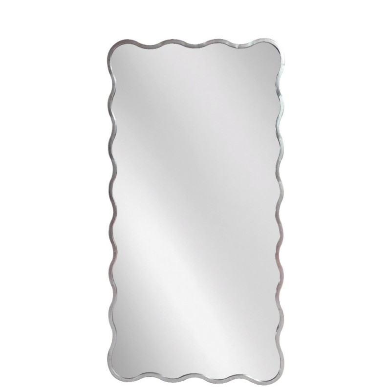 Artekko Dia Ασημί Μεταλλικός Καθρέπτης Τοίχου (70x2.5x130)cm