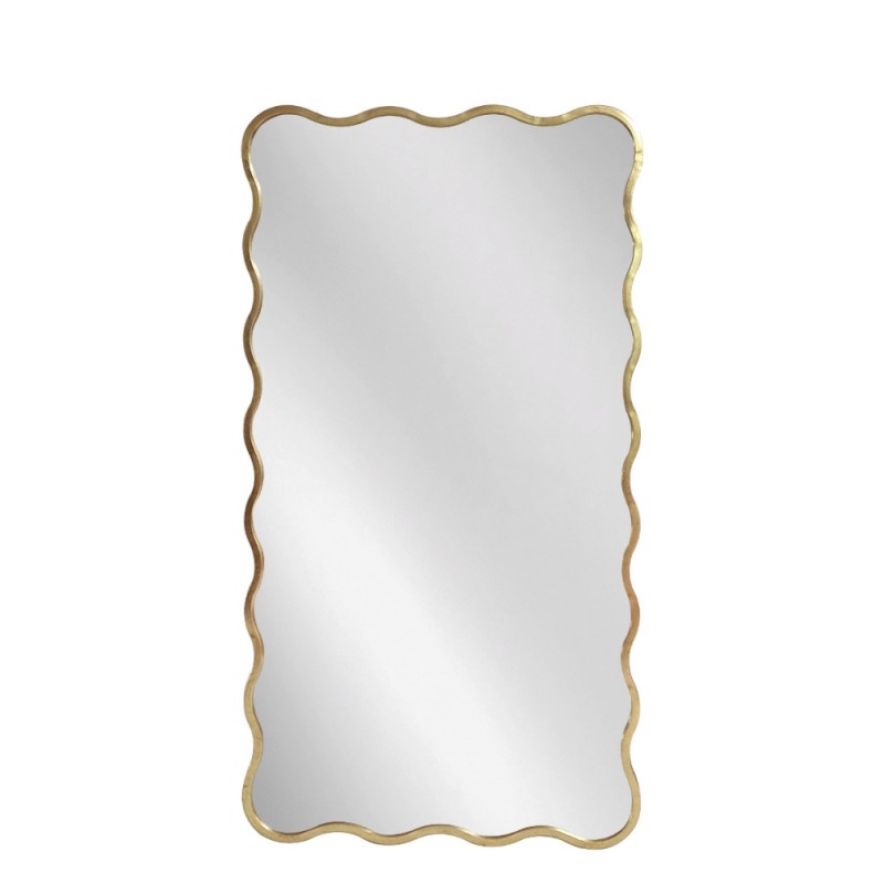 Artekko Dia Χρυσός Μεταλλικός Καθρέπτης Τοίχου (75x2.5x160)cm