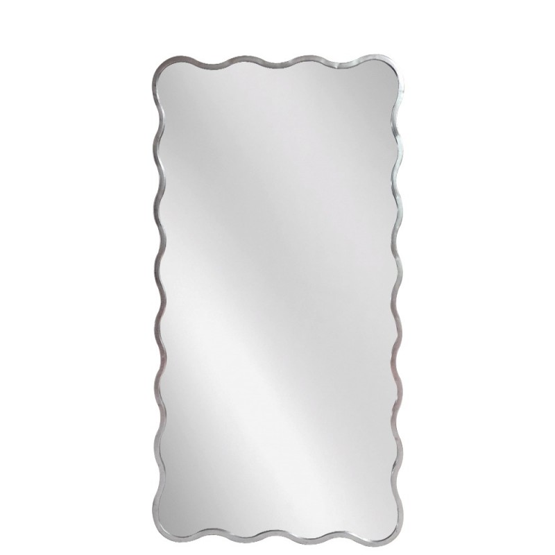 Artekko Dia Ασημί Μεταλλικός Καθρέπτης Τοίχου (75x2.5x160)cm