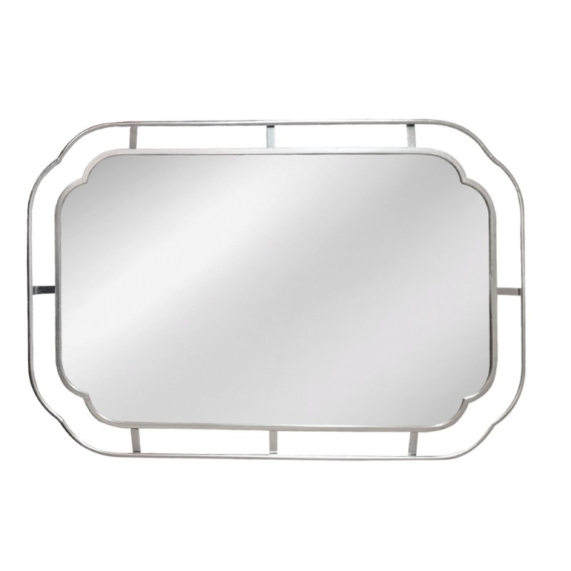 Artekko Dia Ασημί Μεταλλικός Καθρέπτης Τοίχου (60x2x90)cm