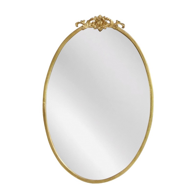 Artekko Dia Χρυσός Μεταλλικός Καθρέπτης Τοίχου (48.5x4.5x73)cm