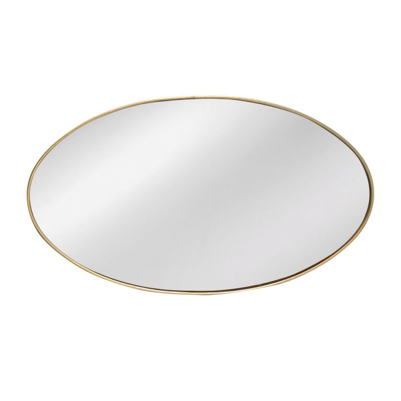 Artekko Dia Χρυσός Μεταλλικός Καθρέπτης Τοίχου (40x1.5x68)cm