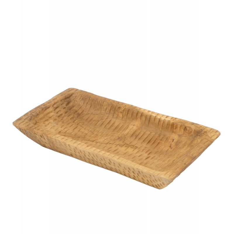 Artekko Woody Διακοσμητικός Δίσκος από Ξύλο Teak (44x24x15)cm