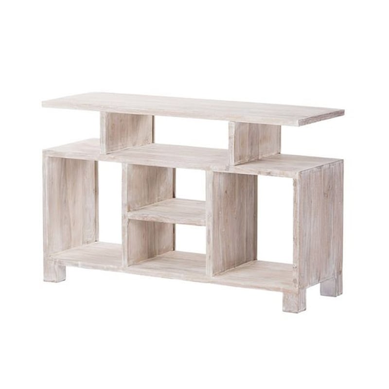 'Eπιπλο τηλεόρασης σε λευκή πατίνα