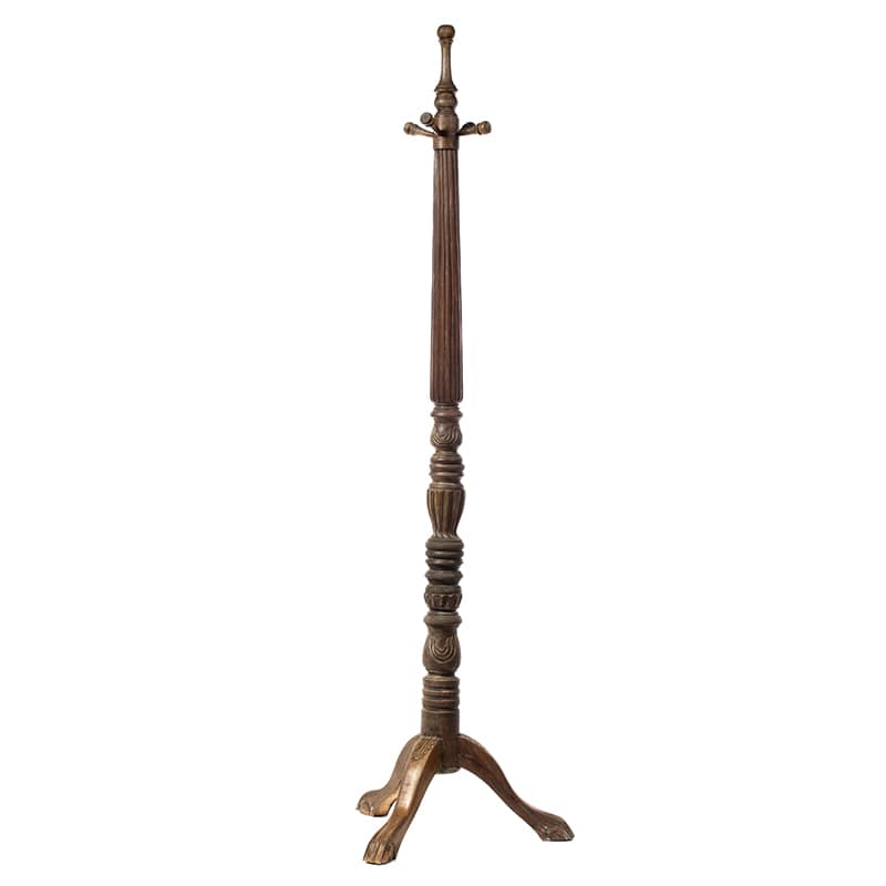 Καλόγερος από μασίφ ξύλο σε καφέ πατίνα