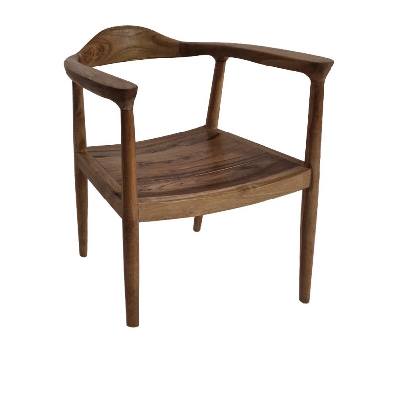 Artekko Munggur Ξύλινη Καρέκλα σε Φυσική Απόχρωση (58x50x70)cm
