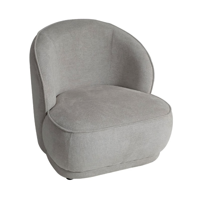 Artekko Cloud Μπεζ Υφασμάτινη Πολυθρόνα (78x81x74)cm