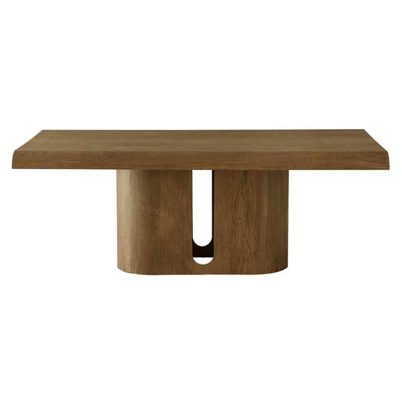 Artekko Asos Καφέ Τραπεζαρία MDF (200x110x77)cm