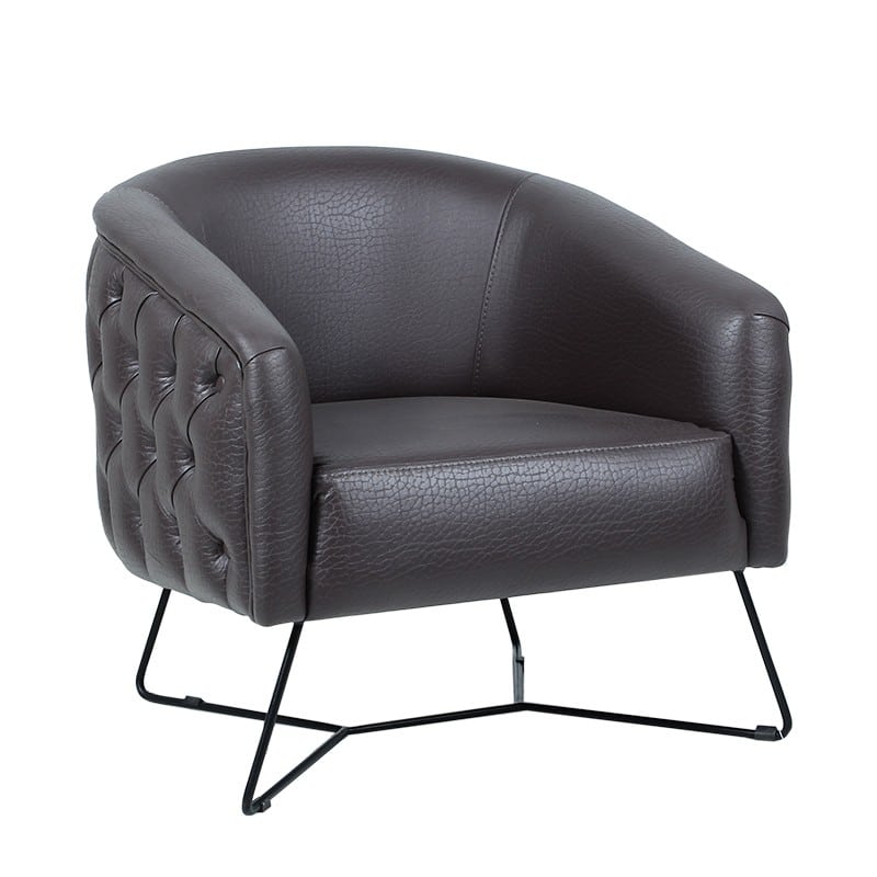 Πολυθρόνα 75x75x80 MOON  τεχνόδερμα 8006