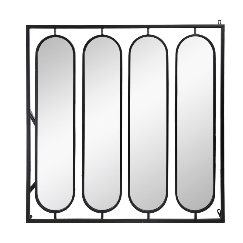 Artekko Celine Καθρέπτης Περιστρεφόμενος Τοίχου Μέταλλο/Γυαλί Μαύρο (91.4x1.9x91.4)cm