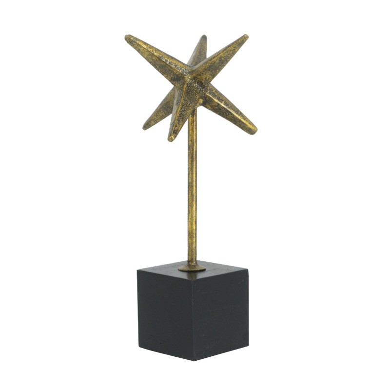 Artekko Trophy Χρυσό Μεταλλικό Επιτραπέζιο Διακοσμητικό σε Μαύρη Βάση (7x7x28.5)cm