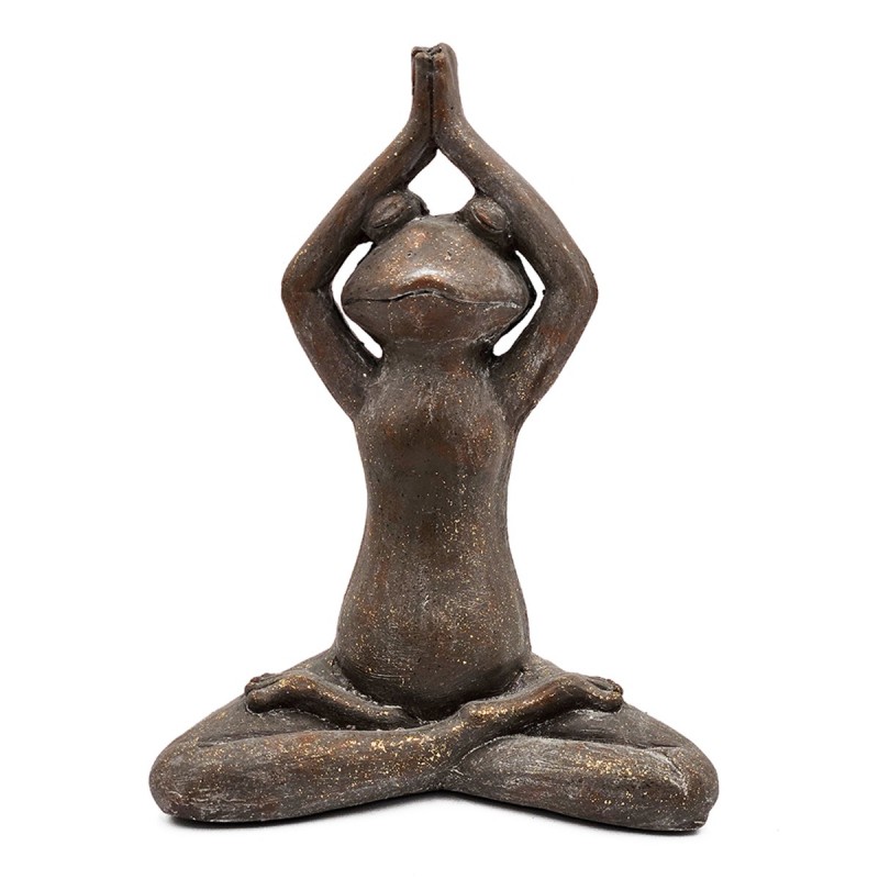 Artekko Animal Καφέ Διακοσμητικός Βάτραχος από Μαγνήσιο (29x38x17)cm