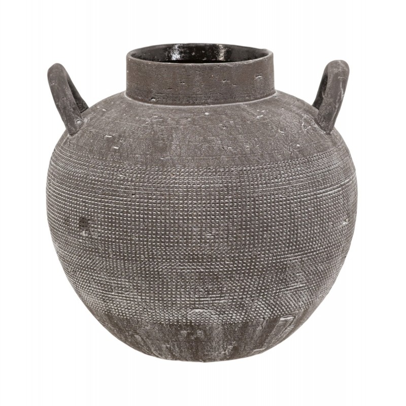 Artekko Antique Κεραμικό Βάζο σε Μαύρη Πατίνα (24.2x24.2x23.5)cm