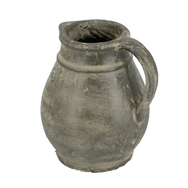 Artekko Antique Βάζο από Τερακότα σε Πράσινη με Μπεζ Αποχρώση (25x25x22.5)cm