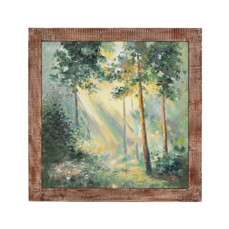 Artekko Canvasia Πολύχρωμος Πίνακας σε Καμβά με Ξύλινη Κορνίζα (100x3x100)cm