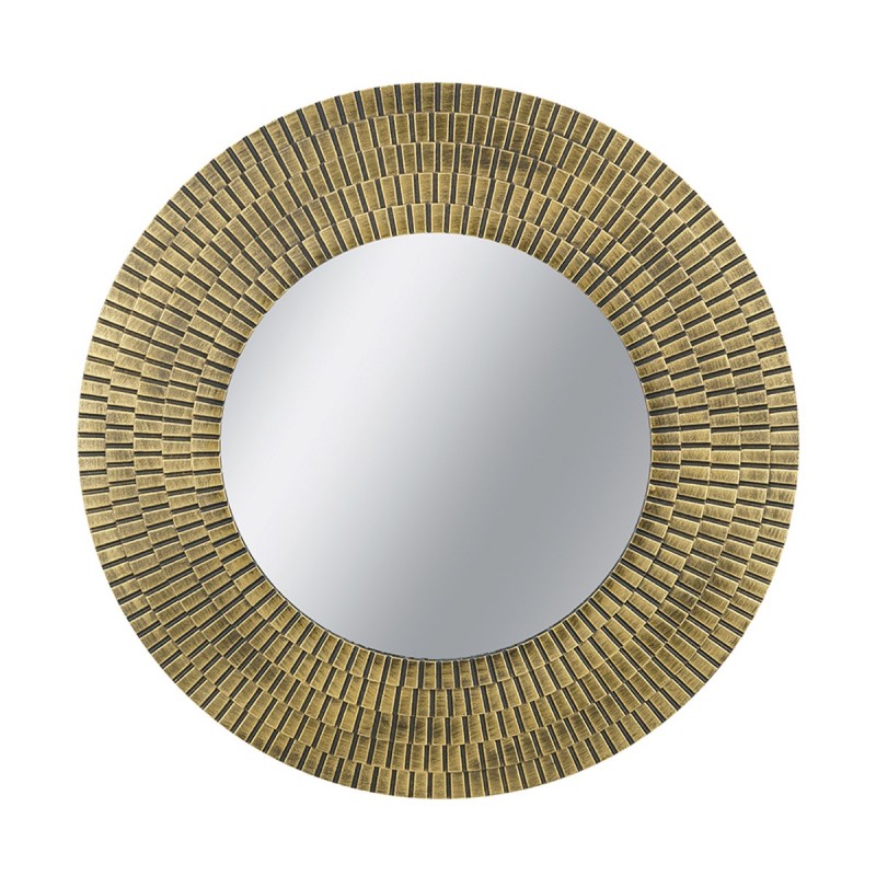 Artekko Mirror Χρυσός MDF Καθρέπτης Τοίχου (75x1.8x75)cm