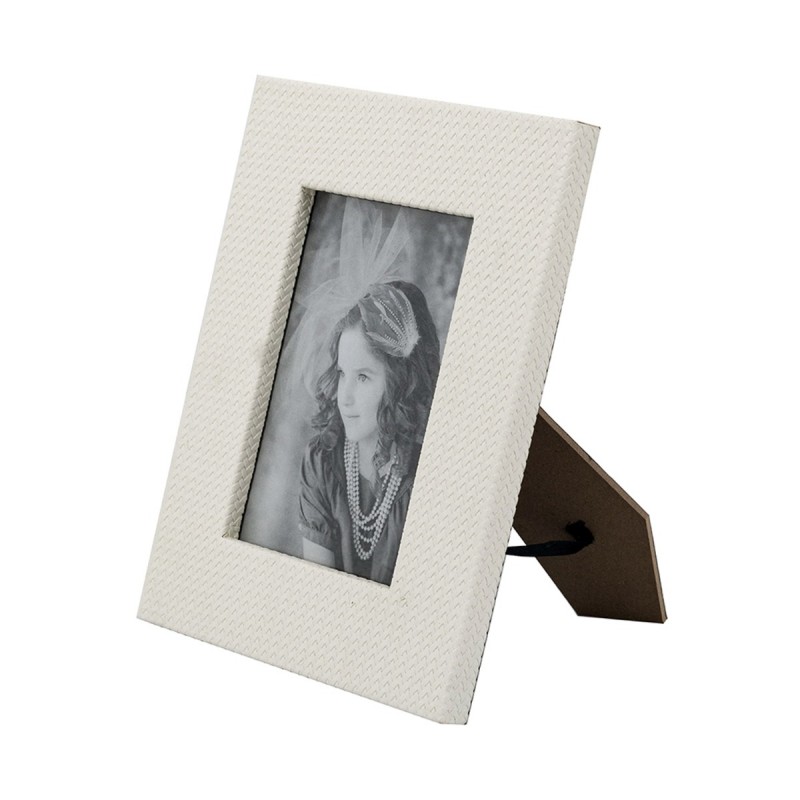 Artekko Lisa MDF Κορνίζα με Λευκό Τεχνόδερμα για Φωτογραφία 4.5x6.5