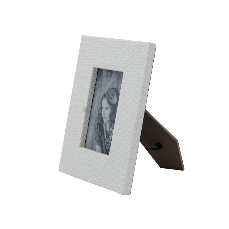 Artekko Lisa MDF Κορνίζα με Λευκό Τεχνόδερμα για Φωτογραφία 3.5x5.5
