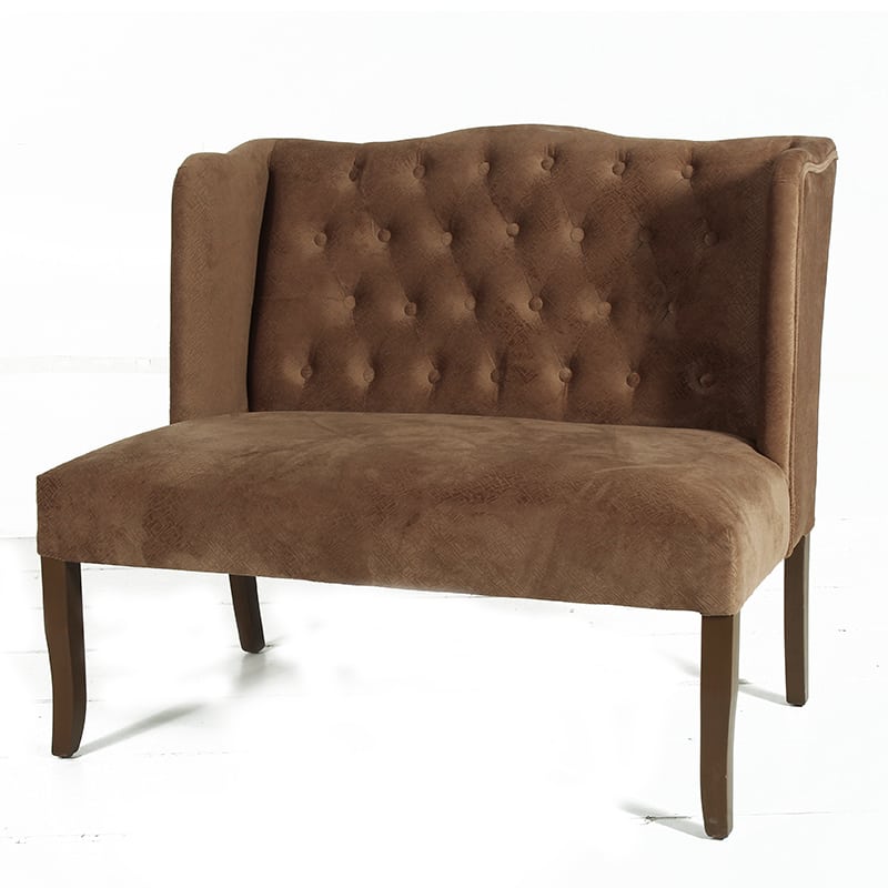 Καναπές διθέσιος ξύλινα πόδια  βελούδο