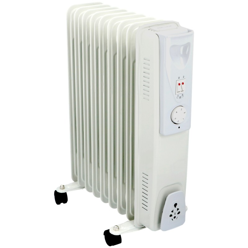Ηλεκτρικό Καλοριφέρ Λαδιού 9 Φέτες Λευκό 2000W ALPINA