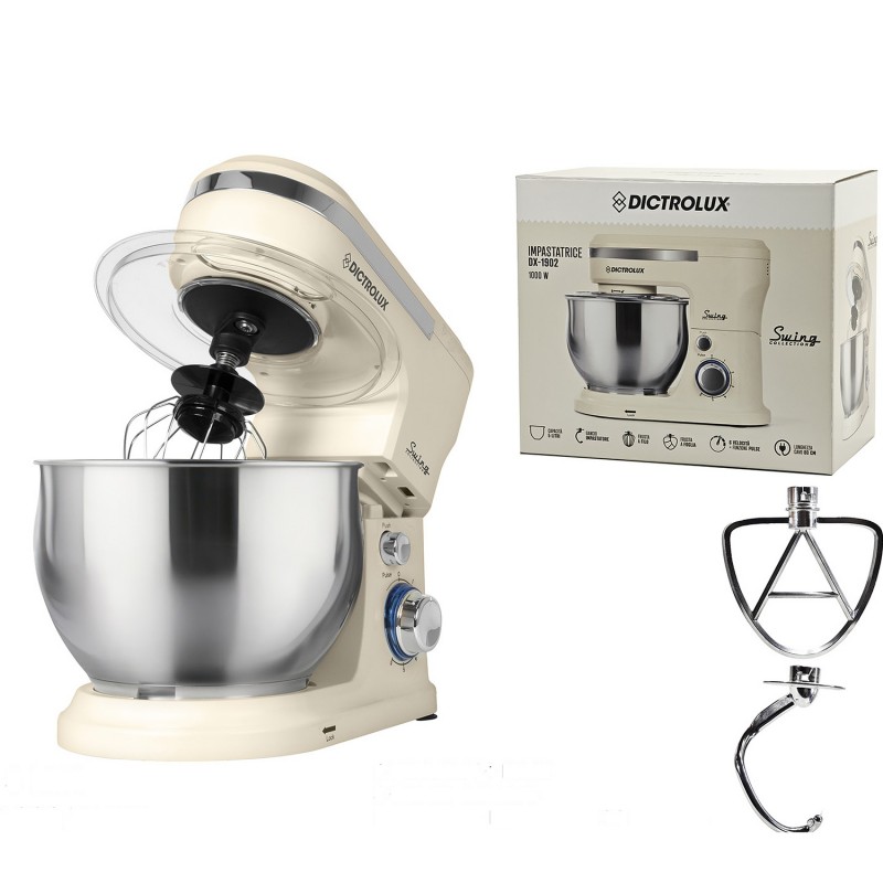 Μίξερ Dictrοlux 1000W Κρέμ Μεταλλικό 5l