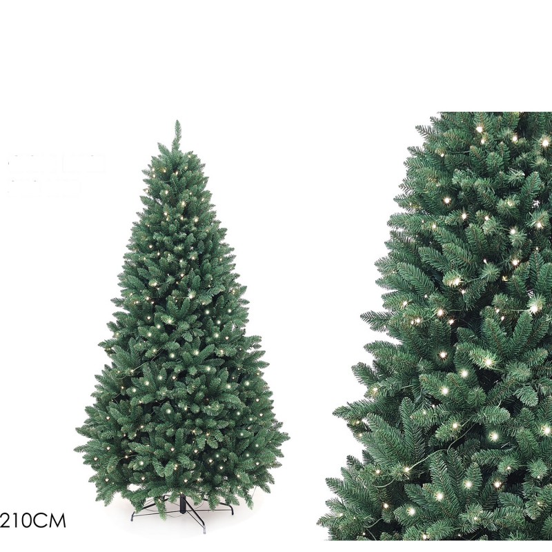 Χριστουγεννιάτικο Δέντρο Monte Denali PVC Με 350 LED 210cm
